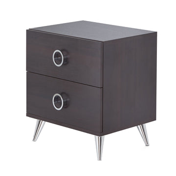 Espresso 2 Drawer Rectangular Accent Table Espresso Primary Living Space Contemporary Drawers Rectangular Wood