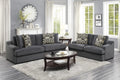 Modern Traditional Luxury Living Room Sofa 1Pc Plush Microfiber Upholstery 4 Decorative Pillows Cushion Seat Solid Wood Furniture Dark Gray Microfiber Wood Primary Living Space Luxury,Modern,Traditional Solid Wood 3 Seat