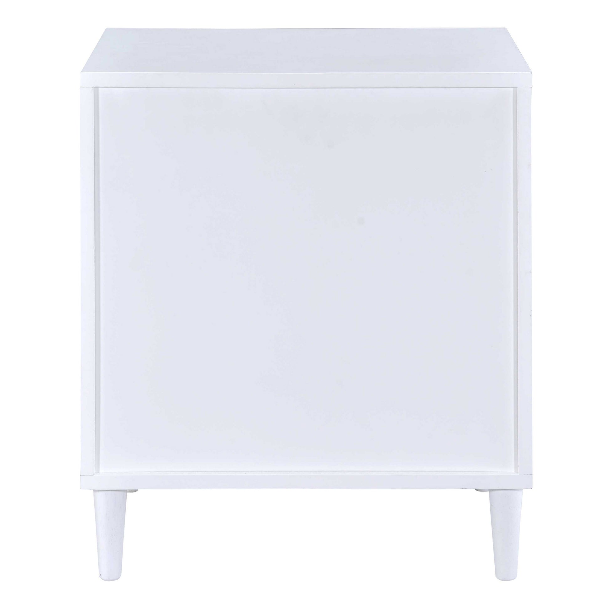 White And Weathered Oak 3 Drawer Accent Table Brown White Primary Living Space Contemporary Drawers Rectangular Wood Metal