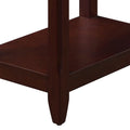 Espresso Accent Table With Bottom Shelf Espresso Primary Living Space Drawers Rectangular Wood