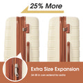 3 Piece Luggage Set Hardside Spinner Suitcase With Tsa Lock 20