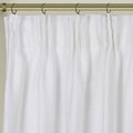 Newport Cotton Lining Window Curtains For Bedroom, Linen Curtains For Living Room, 96 Inches Long Curtains For Living Room, Soft White Soft White Linen