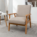 25.38'' Wide Classic Mid Century Modern Arm Chair, Light Camel Light Camel Microfiber
