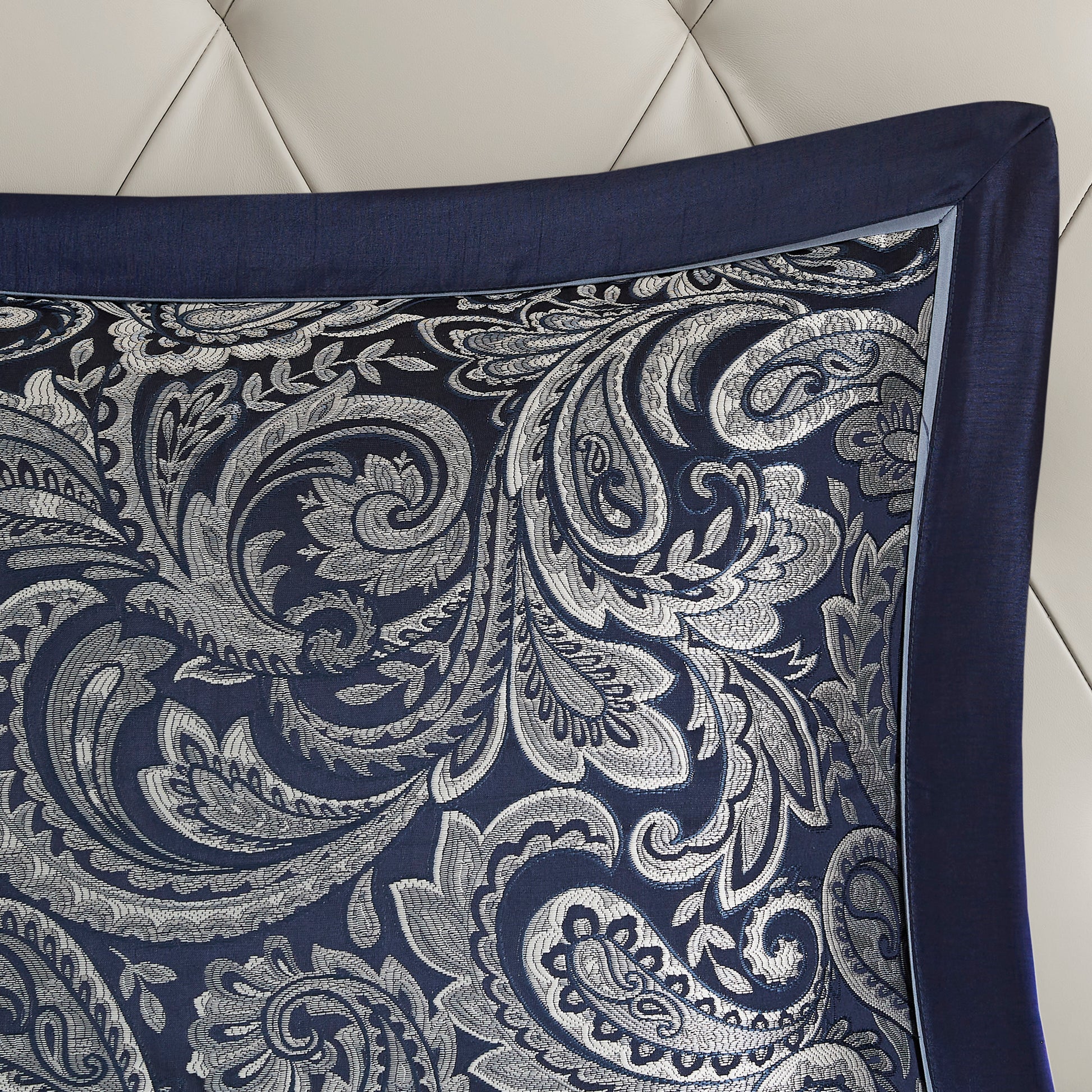 12 Piece Comforter Set With Cotton Bed Sheets Navy Cal King California King Navy Polyester