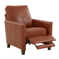 Pablo Caramel Faux Leather Modern Recliner Caramel Foam Faux Leather