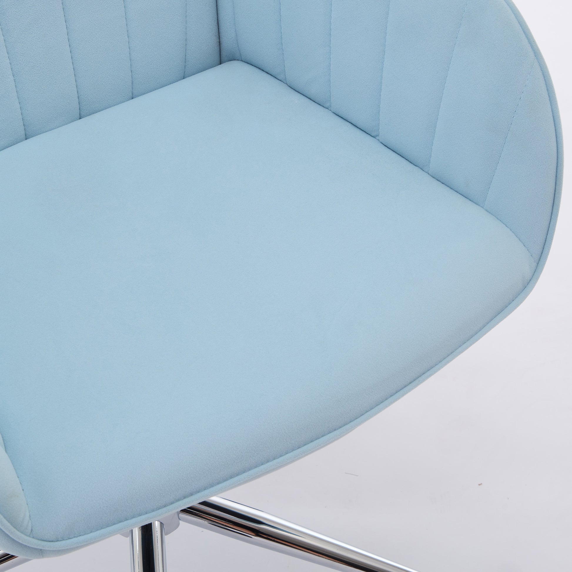 Ty Office Chair Baby Blue Velvet
