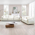 Family Sofa Set Deep Seat Sofa, Warm Sofa For Home Cinema And Living Room, One 2 Seater Sofa And One 3 Seater Sofa,Beige Corduroy Beige Corduroy 5 Seat