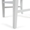 Roshan Farmhouse Acacia Wood Dining Chairs, White Set Of 2 White Acacia Wood