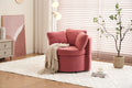 029 Teddy Fabric Swivel And Storage Chair With Back Cushion For Living Room,Dark Pink Dark Pink Primary Living Space Modern Foam Teddy