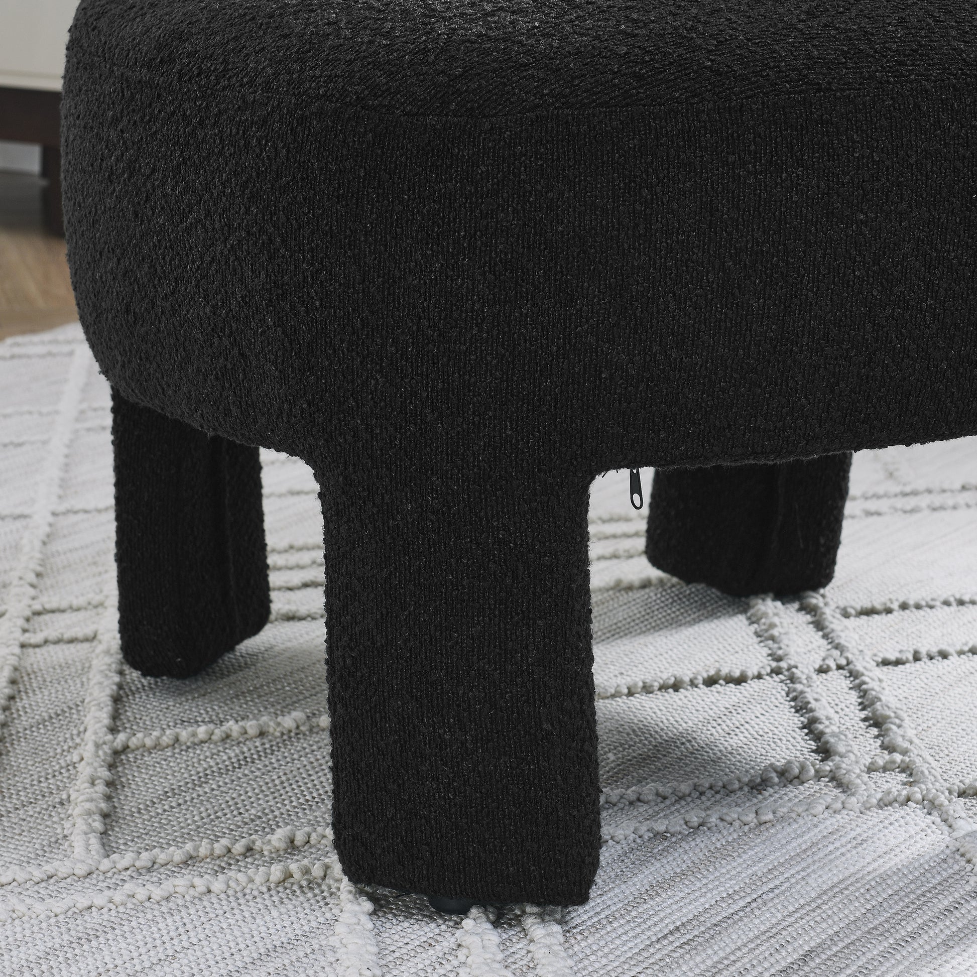 Hoop Gauze Lounge Chair With Soft Cushion And Backrest, Need To Be Assembled, Suitable For Living Room Bedroom Dining Room Black 24.5"*28.75"*28.75" Black Foam