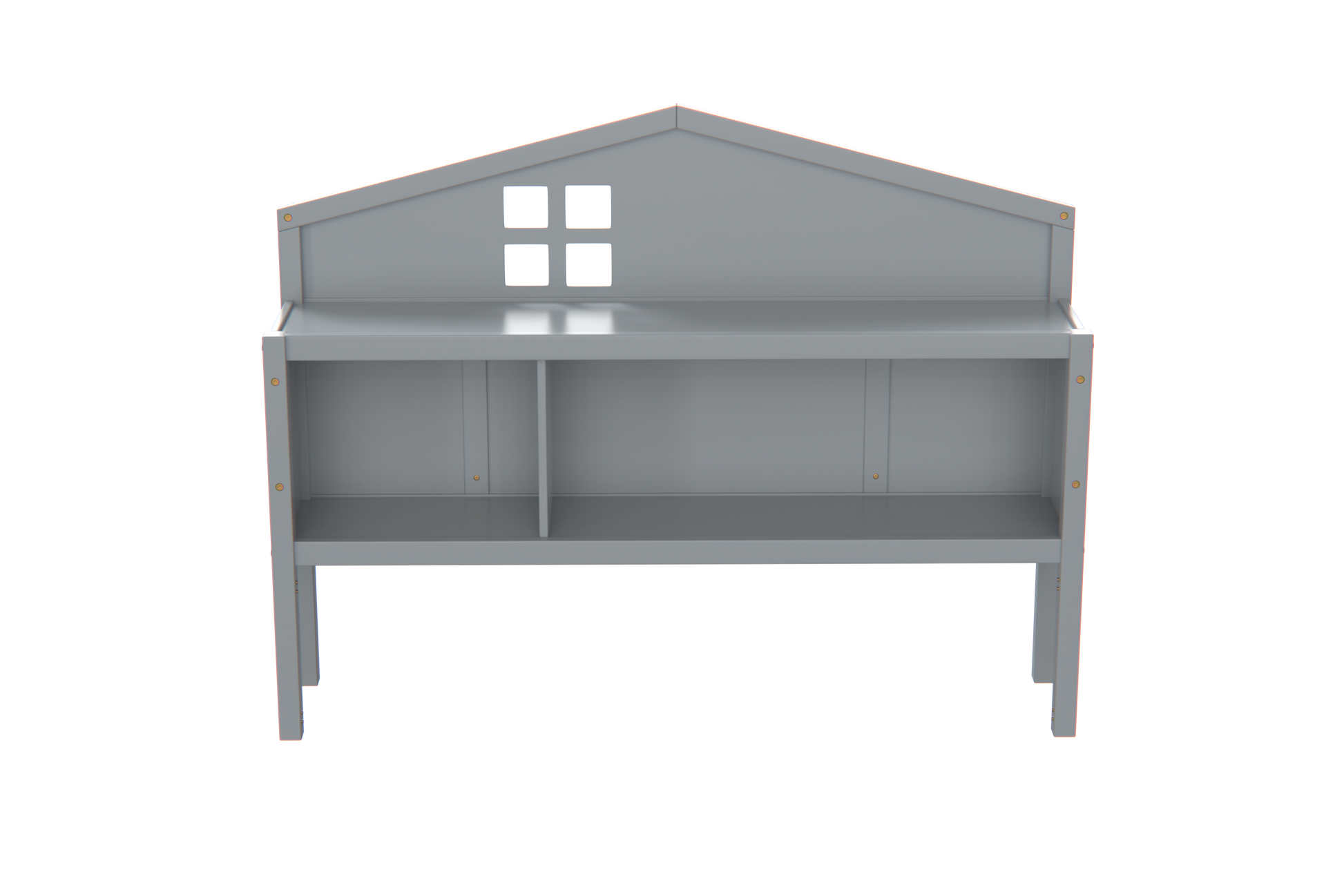 Headboard Storage Cabinet For Full Size Montessori Floor Bedgrey,Freely Collocation Grey Mdf