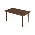 Carlos Solid Wood Dining Table Brown Solid Wood