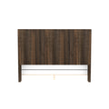 Plinz Brown Queen Bookcase Bed Queen Brown Solid Wood