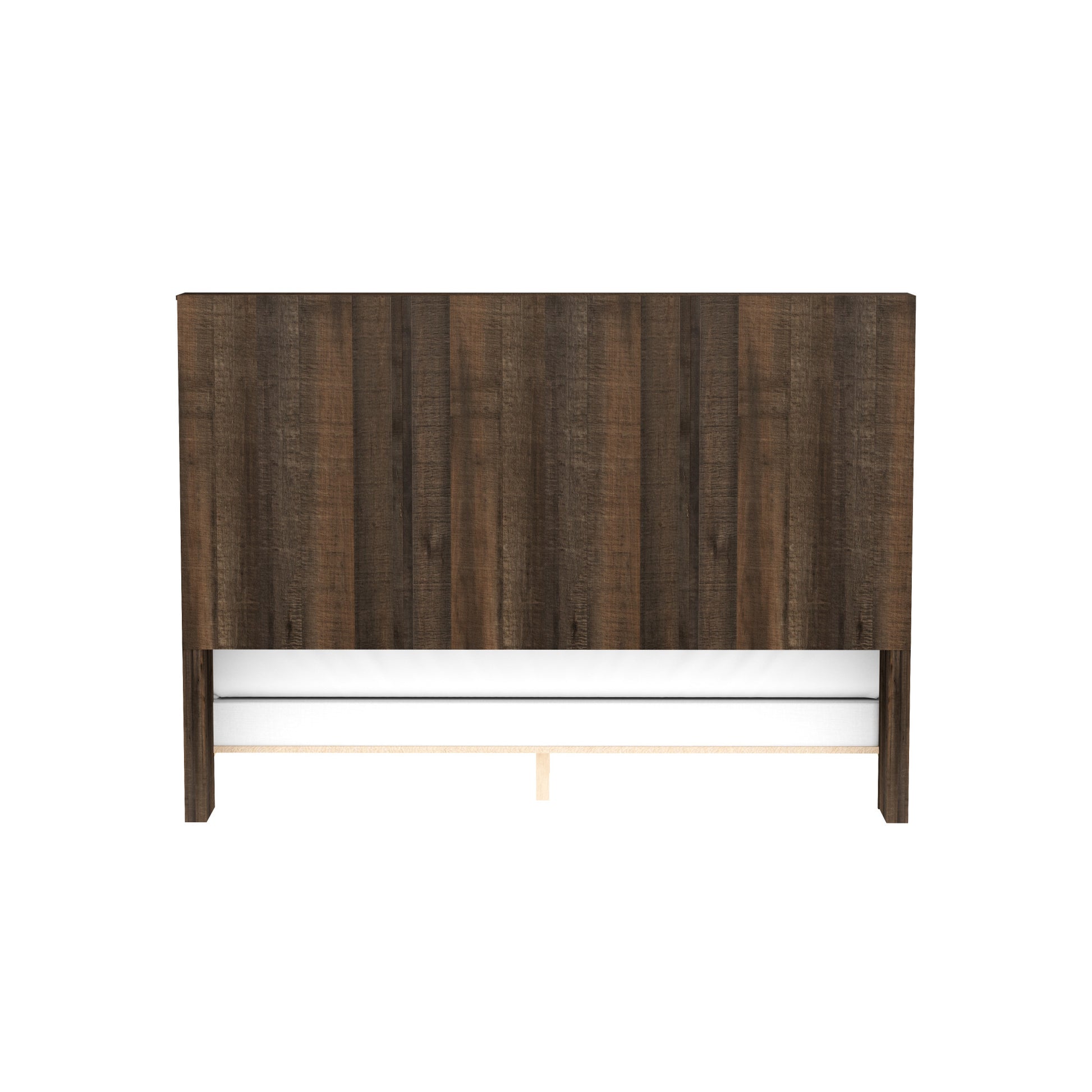 Plinz Brown Queen Bookcase Bed Queen Brown Solid Wood