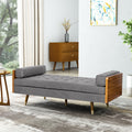 Chaise Lounge Grey Mdf