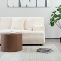 2291 Modern Sofa, Comfortable Cloud Sofa Soft Plush Corduroy Interior With Square Armrests, Living Room, Bedroom, Beige Beige Corduroy 3 Seat