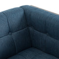 Club Chair Navy Blue Fabric