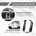 All Weather Protection: Fully Enclosed Design For Safer Travels White Silver Abs Pc