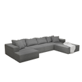 Modern Upholstered Sectional Sofa Couch Set,Modular 132