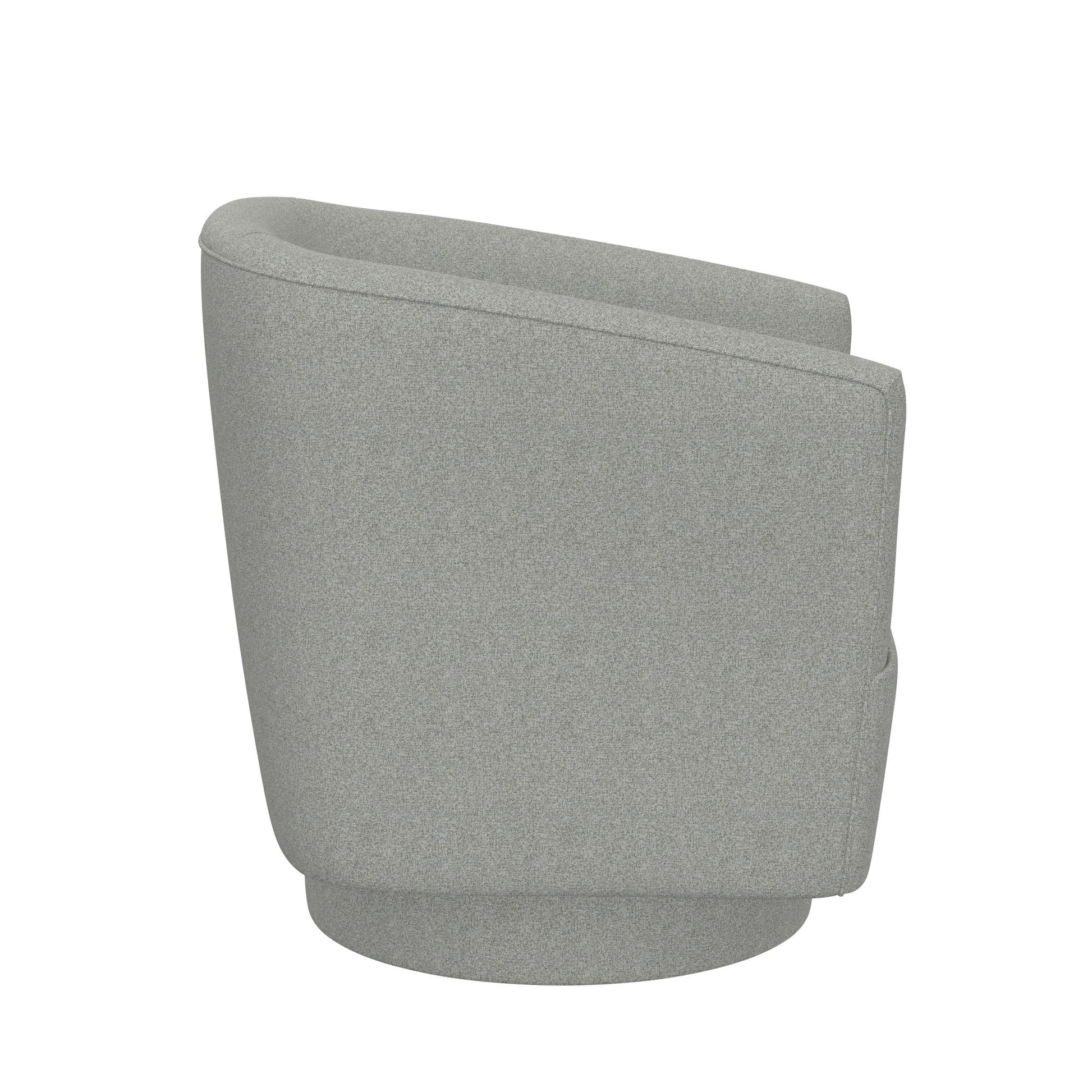 Bralin Gray Swivel Accent Chair Gray Foam Engineered Wood