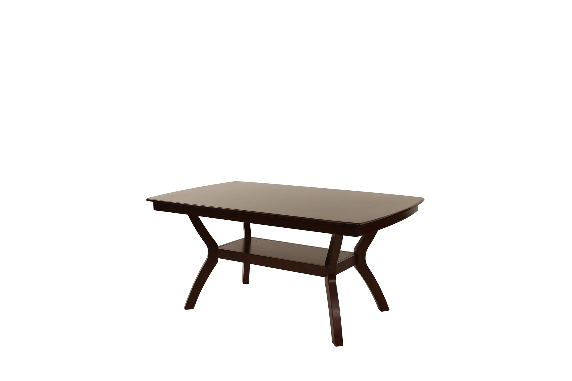 Formal Look Dining Table W Shelve And 6X Side Chairs Solidwood Espresso Finish 7Pc Set Dining Room Furniture Espresso Wood Dining Room Solid Wood Rubberwood Rectangular Dining Table With Chair Wood Espresso Solid Back Seats 6