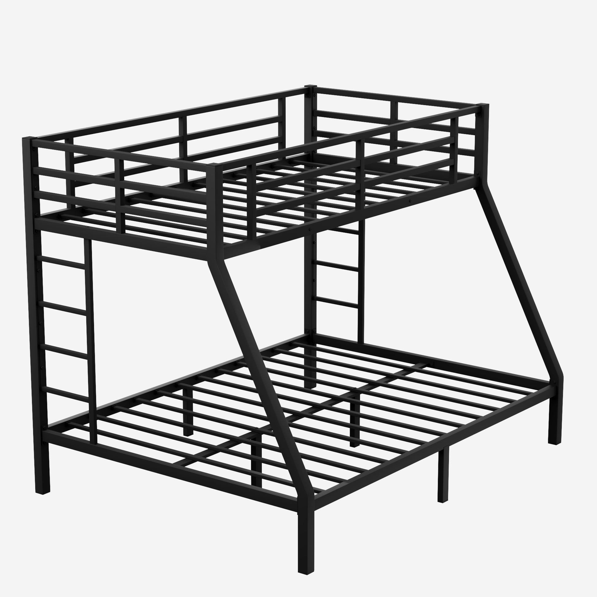 Metal Twin Xl Over Queen Bunk Bed For Teens And Adults,Space Saving Noise Reduced No Box Spring Needed Expect Arrive Date 2024 7 17 Twin Xl Black Metal