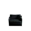 3 Piece Sofa Set With Arm Pillows And Toss Pillowssofa Set Include 2 Piece Of Arm Chair And One 2 Seat Sofa, Space Saving Casual Sofa Set For Living Room, Black Chenille Black Chenille 4 Seat