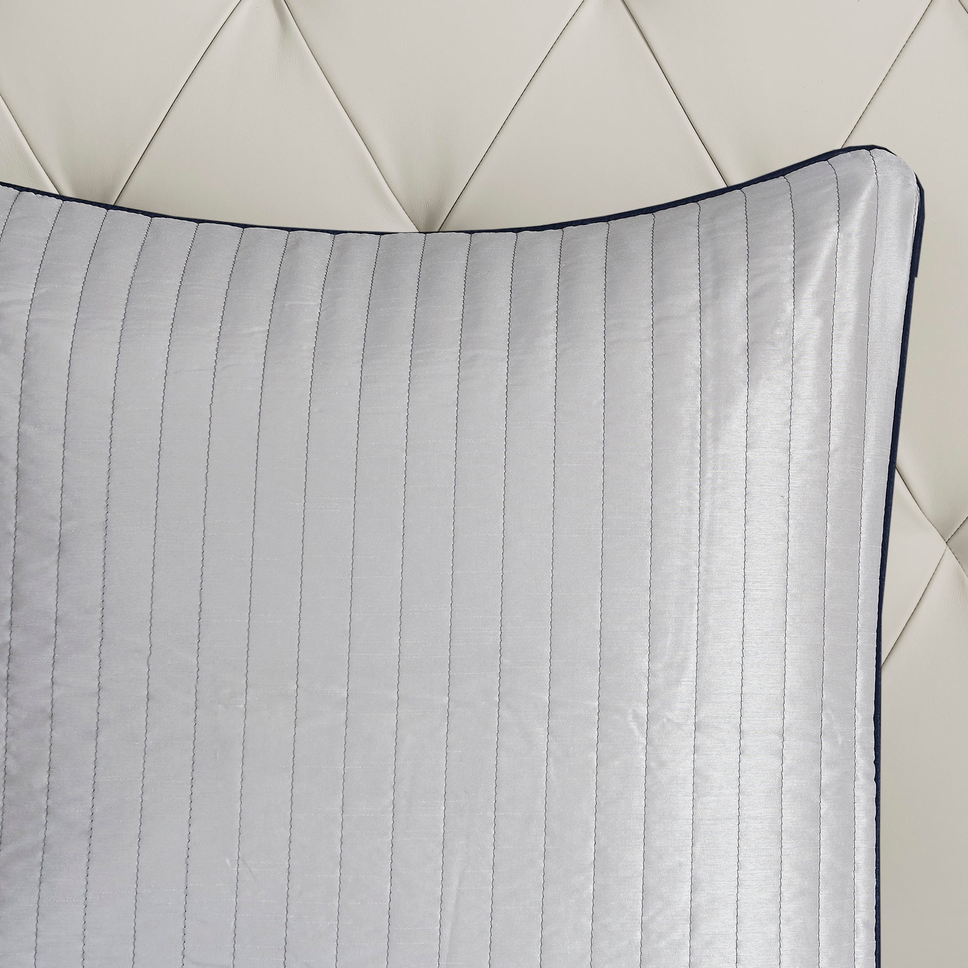 12 Piece Comforter Set With Cotton Bed Sheets Navy Queen Queen Navy Polyester