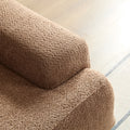 Wks9 Camel Sofa, Modern Simplicity, Durable Fabric, Solid Wood Frame, High Density Sponge Filler Camel Fabric 3 Seat