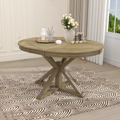 Retro Functional Extendable Dining Table With A 12