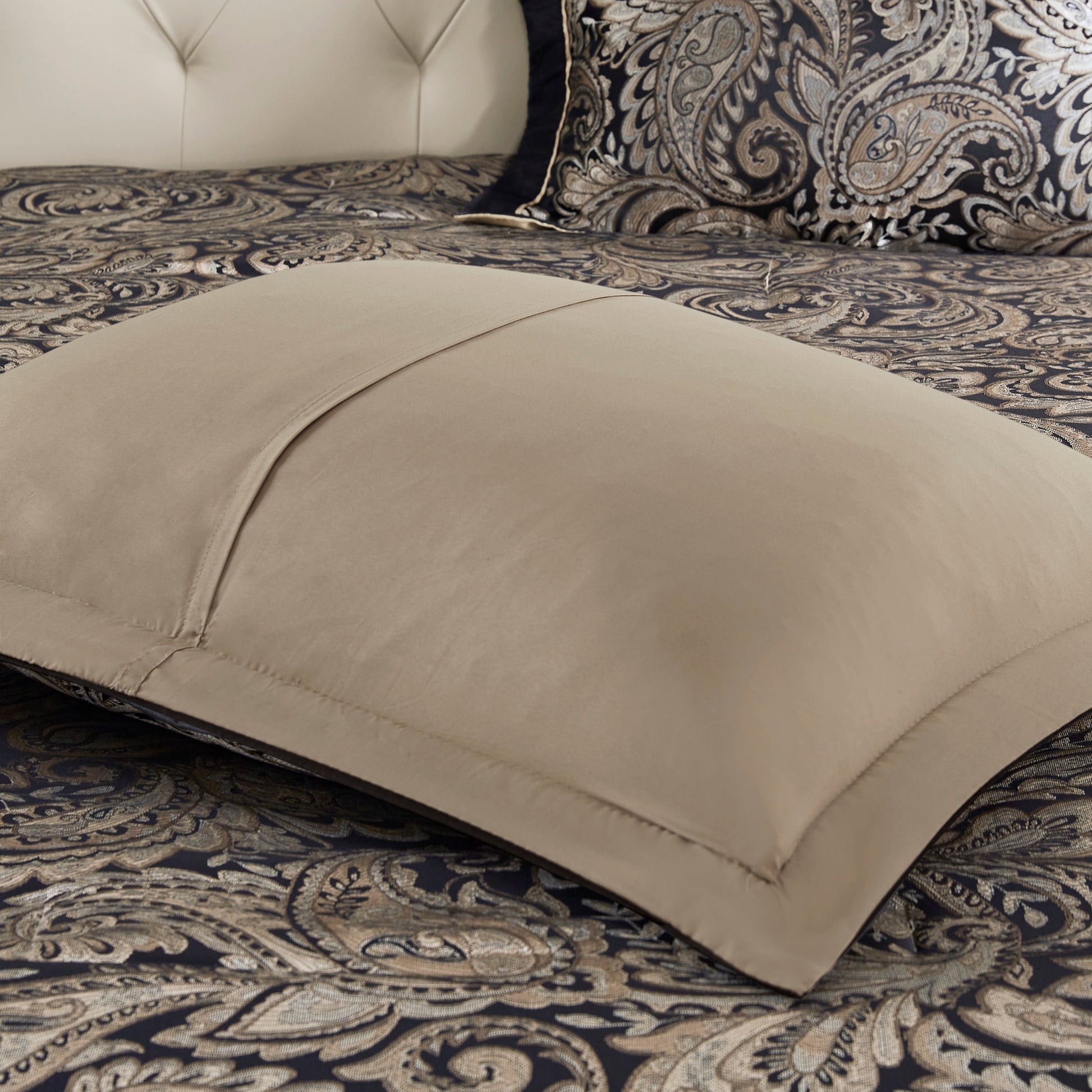 12 Piece Comforter Set With Cotton Bed Sheets Black Full Full Black Cotton