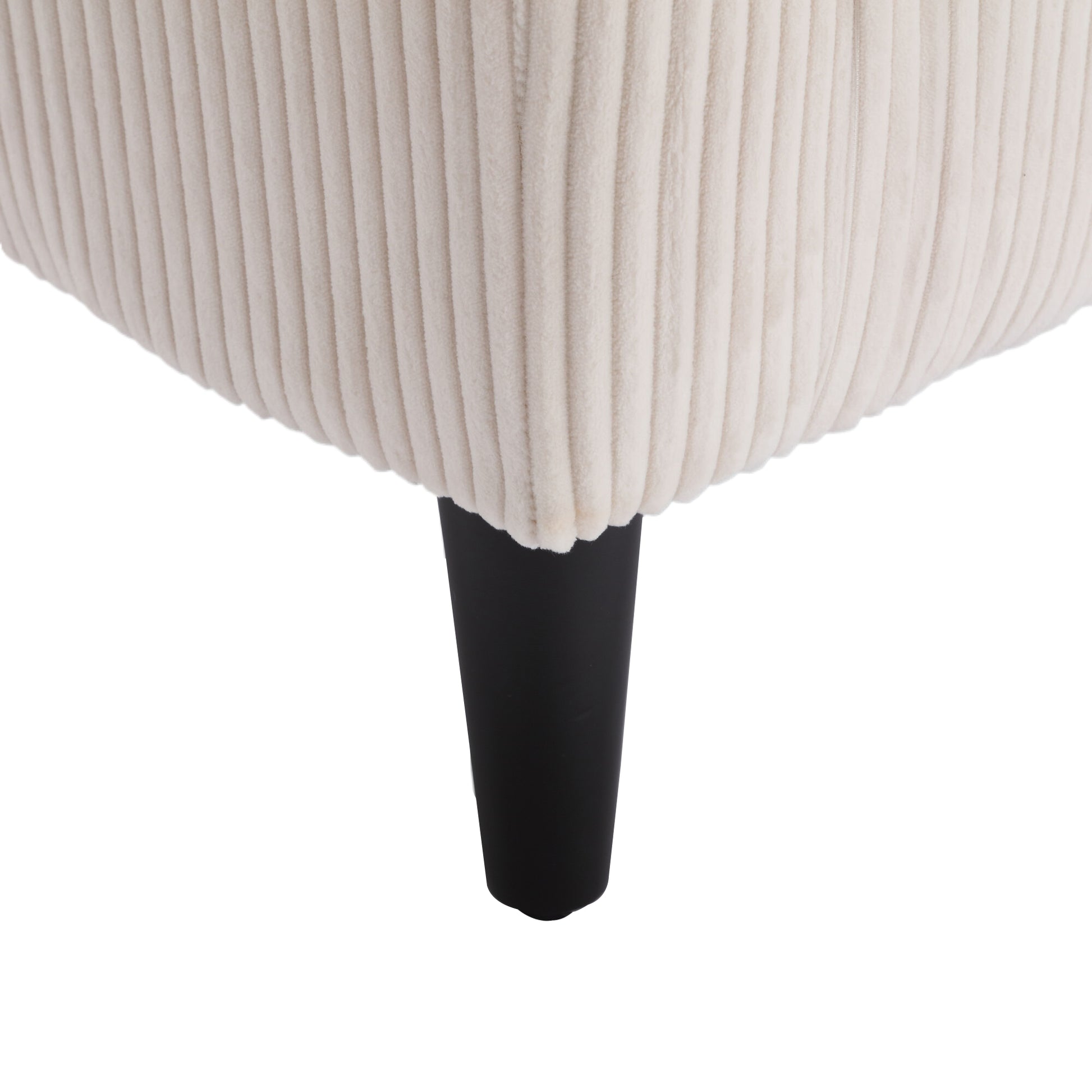 Coolmore Living Room Accent Barrel Chair, Century Modern Style Decorative Chair, Armchair For Living Room With Thick Cushions And Pillows, Comfy Single Sofa Chair, Chair With Wooden Legs,Beige Beige Corduroy