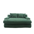 Coolmore Chenille 2 Seater Lazy Sofa With 5 Back Pillows,Comfy Sofa Deep Seat Couch For Living Room,Club Emerald Emerald Chenille 2 Seat