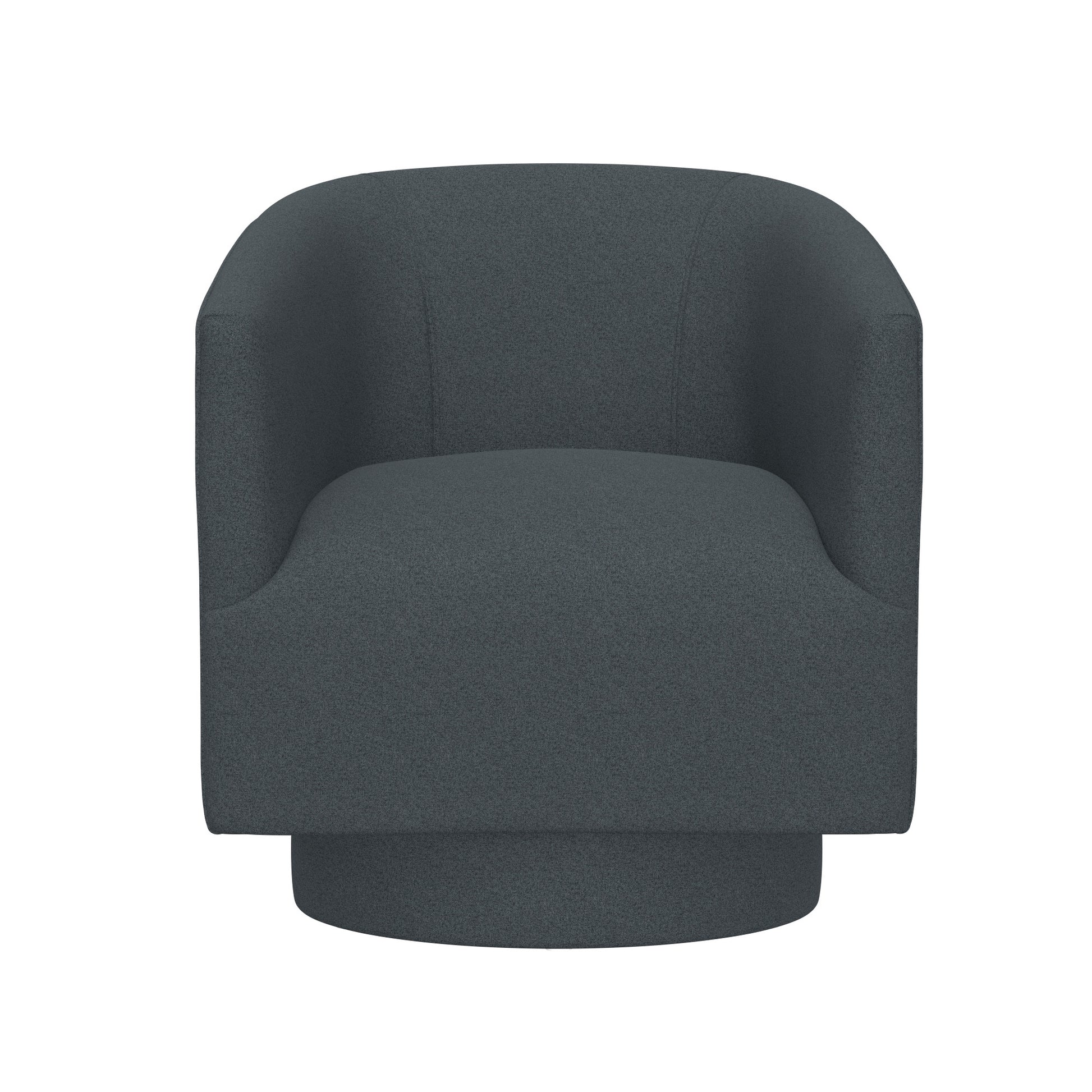 Bralin Blue Swivel Accent Chair Blue Foam Engineered Wood