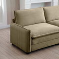 Family Sofa Set Deep Seat Sofa, Warm Sofa For Home Cinema And Living Room, One 2 Seater Sofa And One 3 Seater Sofa,Tan Corduroy Tan Corduroy 5 Seat