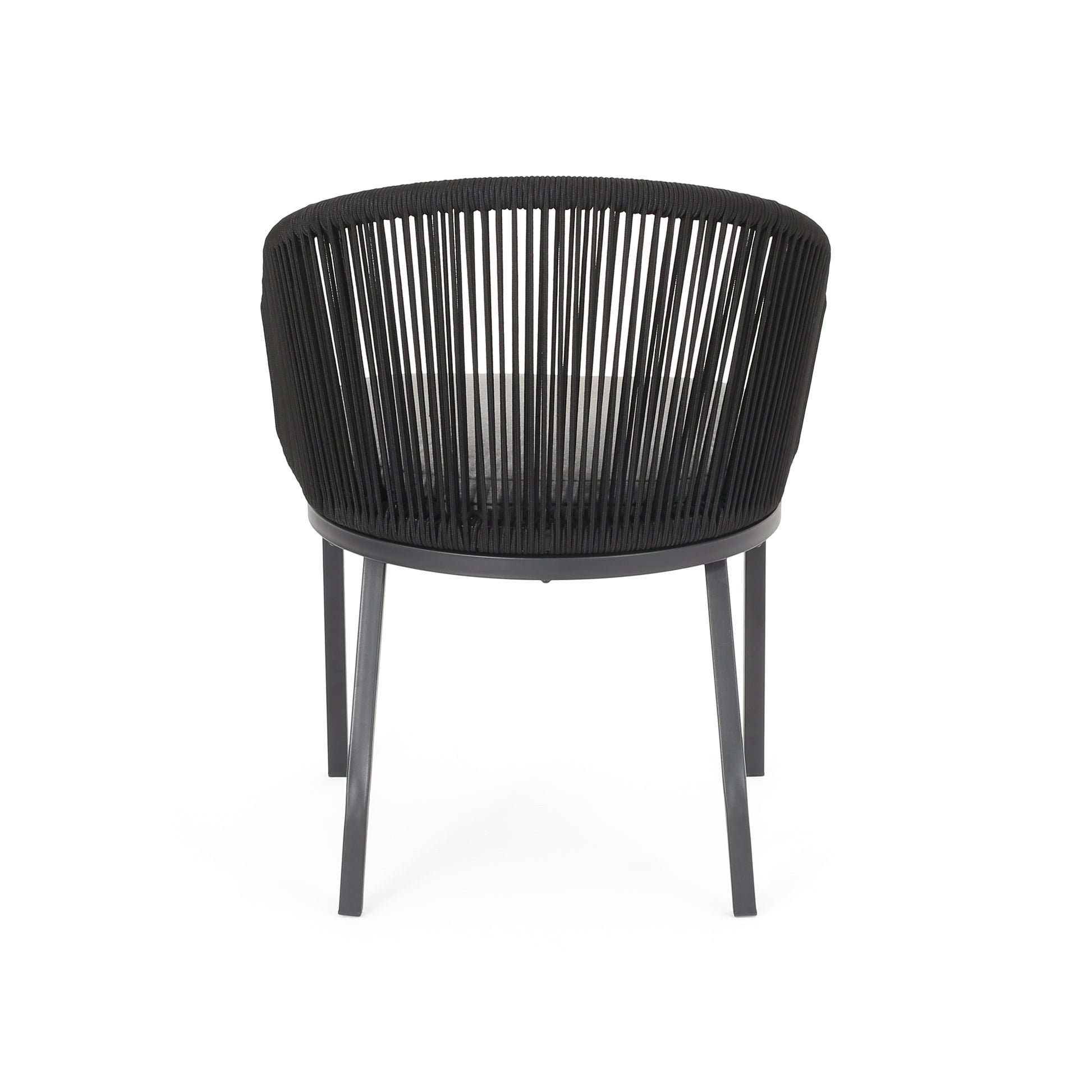 Candlewood Chair Black Woven Rope