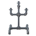 Sandy Grey Candleholder Grey Industrial Metal