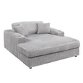 Hilde Chaise W 2 Pillows, Beige Velvet Lv03681 Grey Upholstered 2 Seat