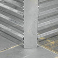 Outsunny Galvanized Raised Garden Bed Kit With Reinforcing Bars, Large And Tall Metal Planter Box For Vegetables, Flowers And Herbs, 6' X 3' X 2', Silver Silver Steel