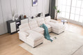 U Shaped Profile Sofa, Including Two Single Seats And Two Chaise, Modular Sofa, Corduroy Sofa White Foam Corduroy 4 Seat