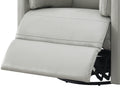 Sagen Glider Recliner W Swivel, Gray Leather Aire Lv01880 Gray Leather