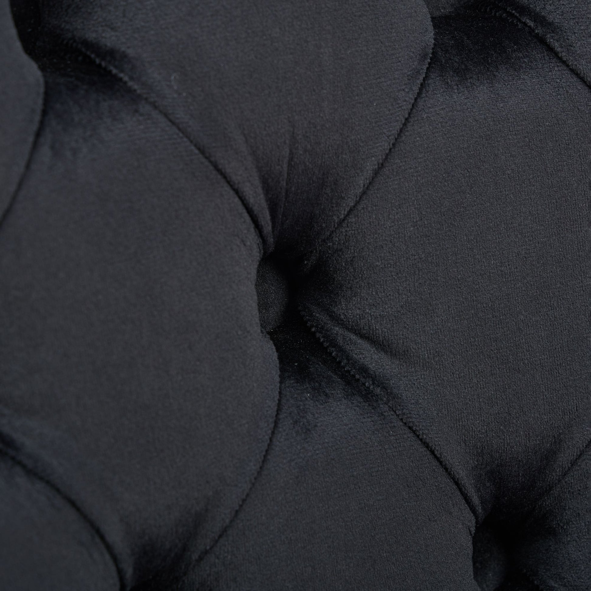 25" Counter Height Bar Stools Set Of 2, Modern Velvet Barstools With Button Back&Rivet Trim Upholstered Kitchen Island Chairs With Sturdy Chromed Metal Base Legs Farmhouse Bar Stools, Black,2 Pack