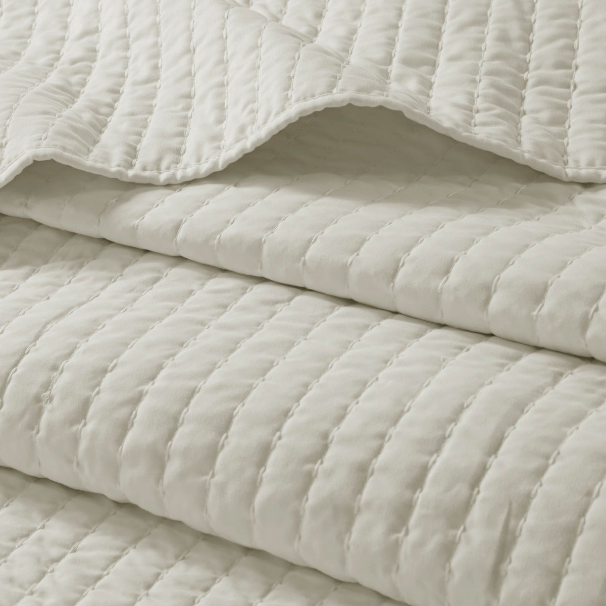 2 Piece Quilt Set Cream Twin Twin Xl Twin Cream Cotton