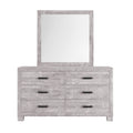 Rover Grey Mirror Gray Solid Wood Mdf