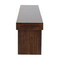 Indoor Solid Wood Bench Set Of 2 Brown Acacia Wood