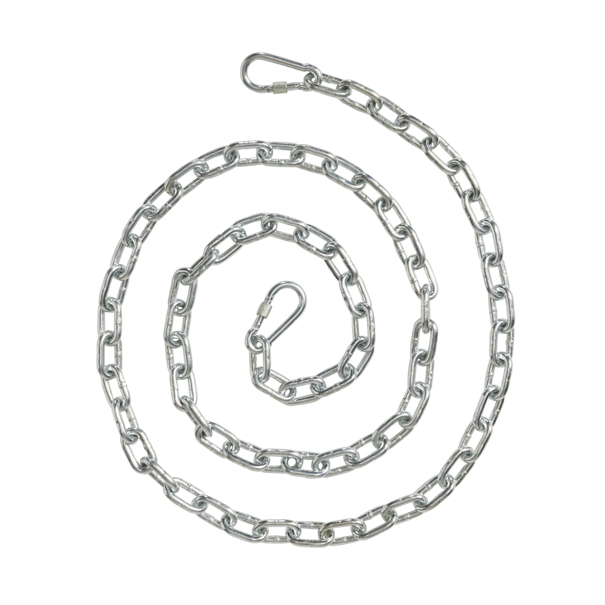 Los Alamitos Hanging Chair With 8Ft Chain White Blue Pe Rattan Iron Waterproof Fabric