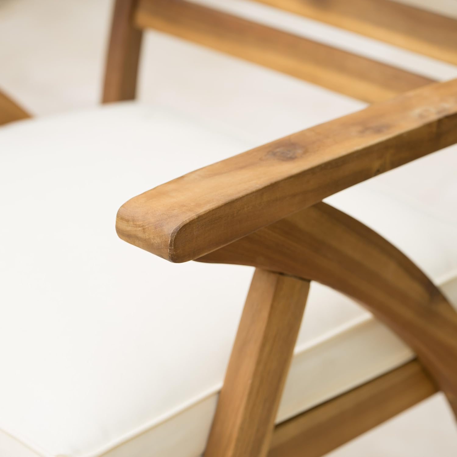 Hermosa Kd Wood Dining Chair Set Of 2 Teak Acacia Wood