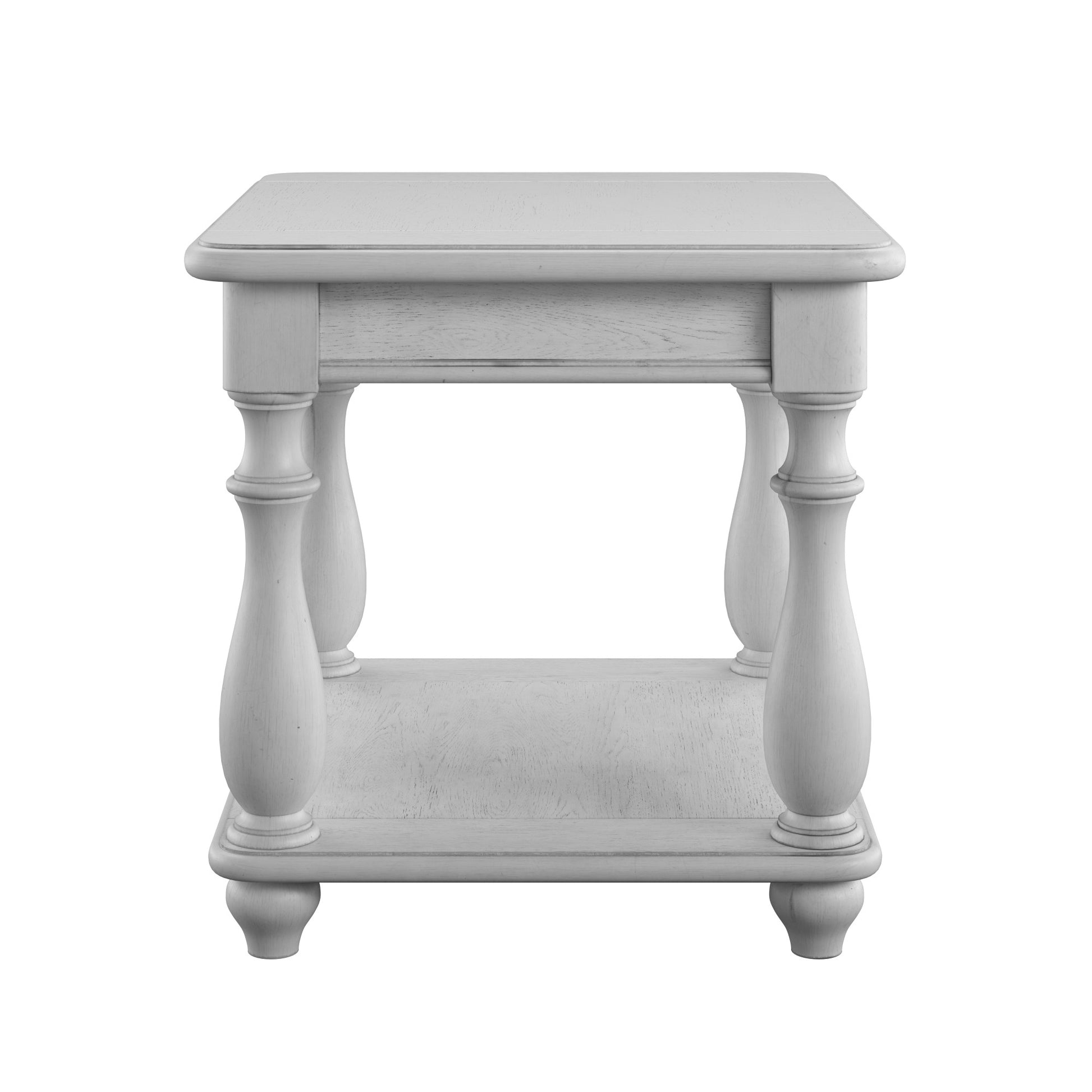 Mariano Gray Square End Table Gray Solid Wood