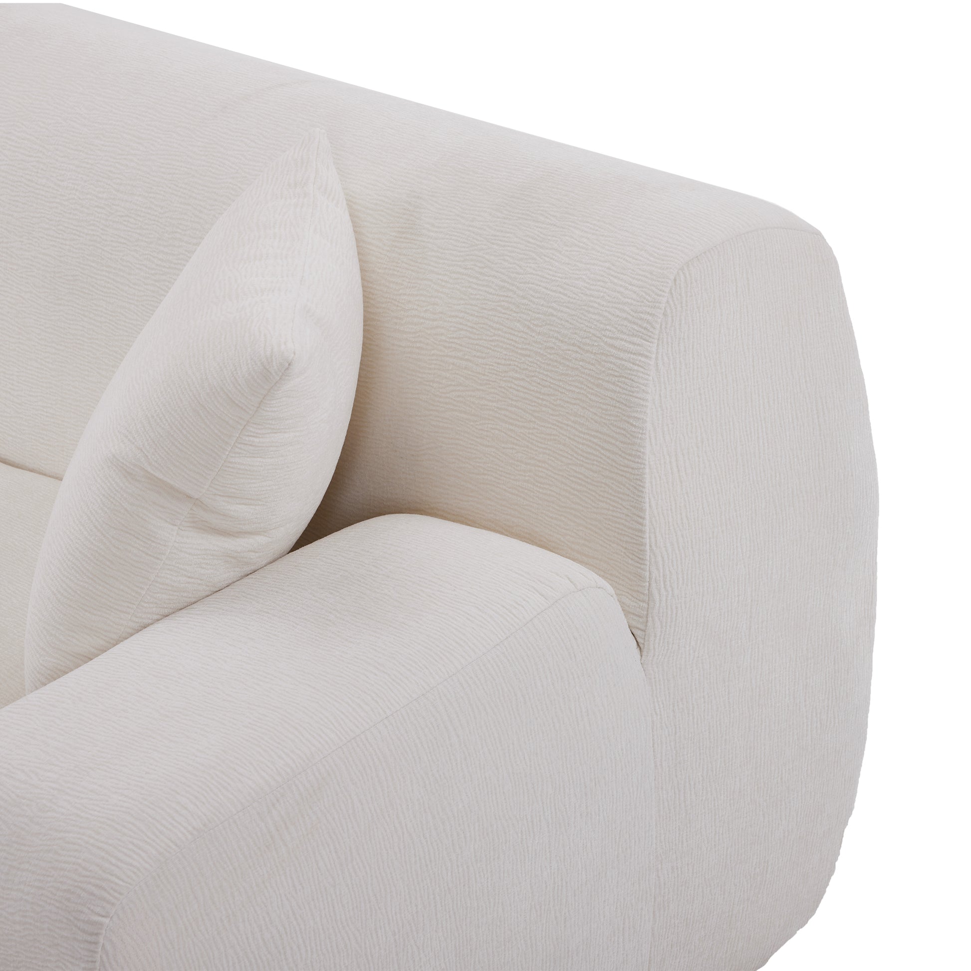 Modern Large L Shape Modular Sectional Sofa For Living Room, Bedroom, Salon, 2 Piece Free Combination, Simplified Style Old Sku:Wy000356Aaa Beige Polyester 3 Seat