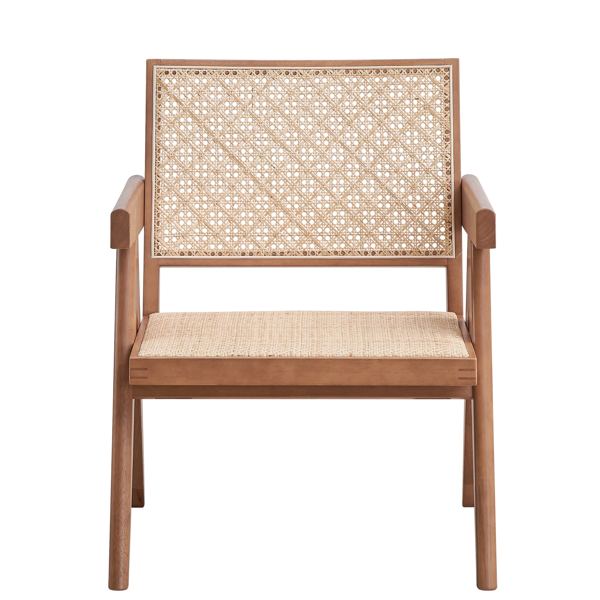Beige And Natural Accent Chair Natural Primary Living Space Modern Wood Rattan